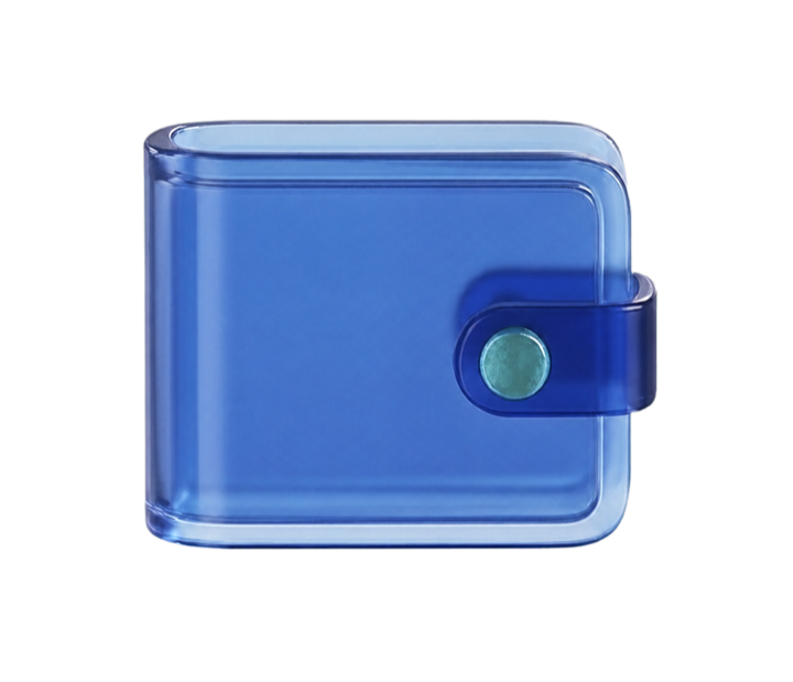 Wallet de cristal azul